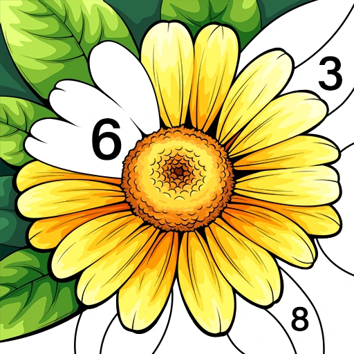 Game icon for Color Oasis - Color by Number by Tap Color Studio